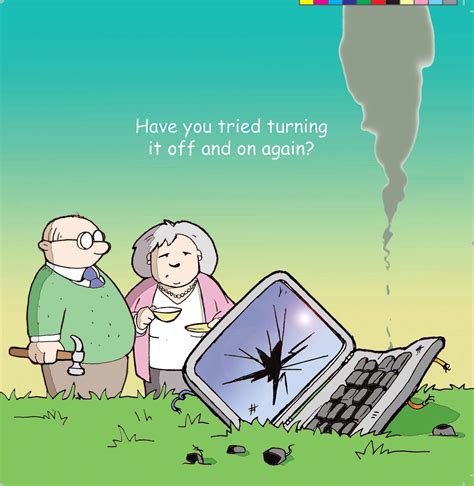 Buy Twizler Funny Card with Broken Computer – Blank Card - Happy Birthday Card – Humour Card ...