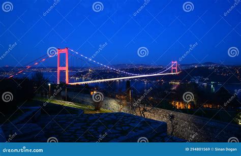 A Night View from the Bosphorus Stock Image - Image of stadium, tower: 294801569