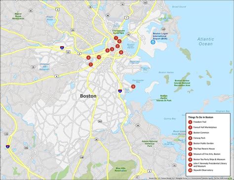 Map of Boston, Massachusetts - GIS Geography