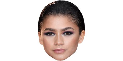 Zendaya (Make Up) Celebrity Mask - Celebrity Cutouts