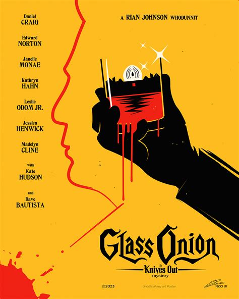 GLASS ONION (KNIVES OUT) Poster Art | Poster By Rico Jr