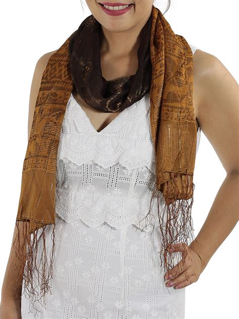 * Brown Silk Scarf | Brown Silk Scarves - Shop Online & Save