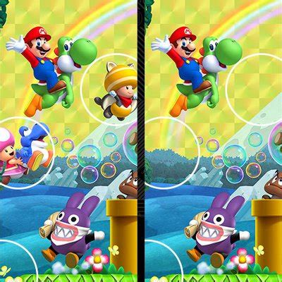 Super Mario Spot the Difference Game for Kids - Play Nintendo