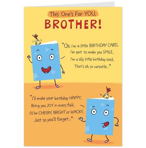 21 Of the Best Ideas for Funny Birthday Cards Brother - Home, Family, Style and Art Ideas