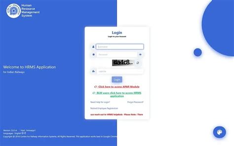 HRMS Indian Railway: Employee Login Portal Details & More - Investment Cage