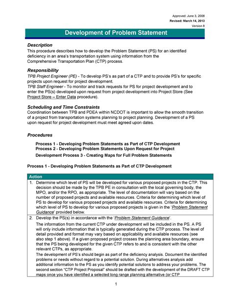 50 Printable Problem Statement Templates (MS Word) ᐅ TemplateLab