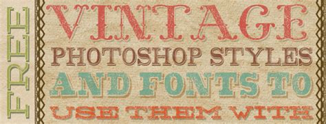 Free vintage fonts for photoshop