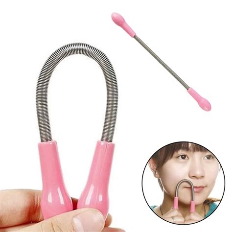 Face Hair Removal Device Free Remover Facial Hair Spring Bend Epilator Tool Body Hair Clean-in ...