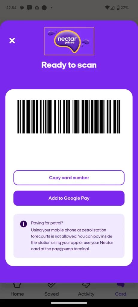 Sainsbury’s Nectar Card Barcode Picture | Take A Picture of it or Add ...