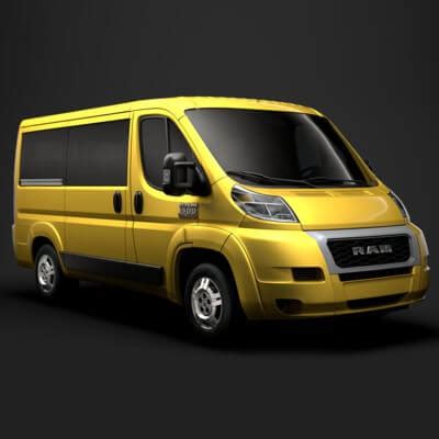 Ram Promaster Window Van 1500 LR 118WB 2020 - 3D Model by Creator 3D