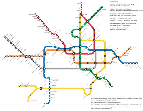 Dc Metro Map With Roads - United States Map