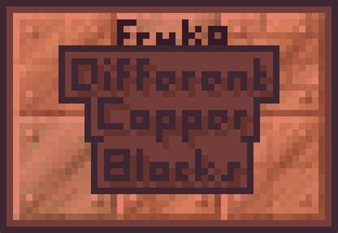 Different Copper Blocks Minecraft Texture Pack