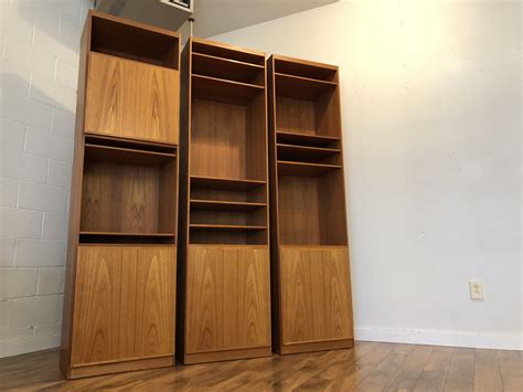 SOLD - Teak Bookshelf / Cabinets - Modern to Vintage