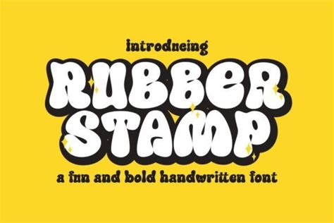 Rubber Stamp Typeface - Free Font