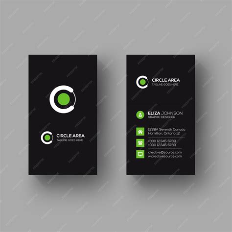 Premium PSD | Minimalist vertical business card