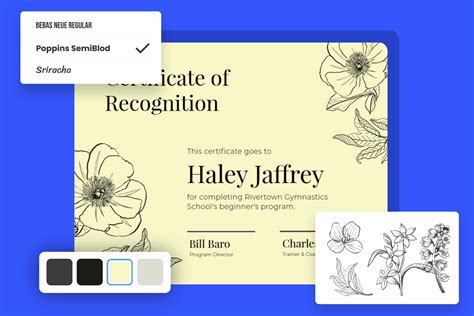 Create Certificate of Recognition with Free Certificate Templates | Fotor