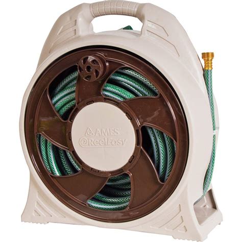 Ames 60 ft. Cassette Portable Hose Reel with Hose-2388110 - The Home Depot