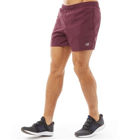 New Balance Shorts de course 5 Inch Homme Bordeaux