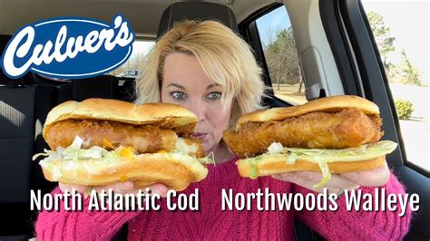 Culver’s Cod and Walleye Sandwich Review - YouTube