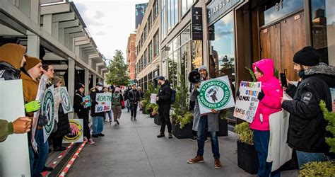 Workers Go On Strike At Over 100 Starbucks Locations