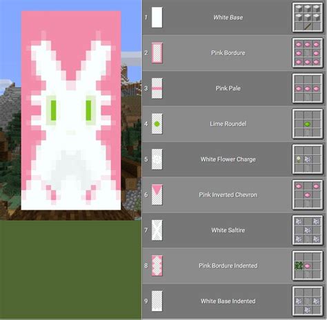 Bunny banner design for Minecraft | Minecraft banner designs, Minecraft banners, Minecraft ...