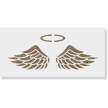 Amazon.com: Angel Wings Stencil Template for Walls and Crafts - Reusable Stencils for Painting ...