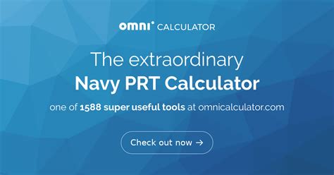 Navy PRT Calculator - Check Your Performance Readiness Score