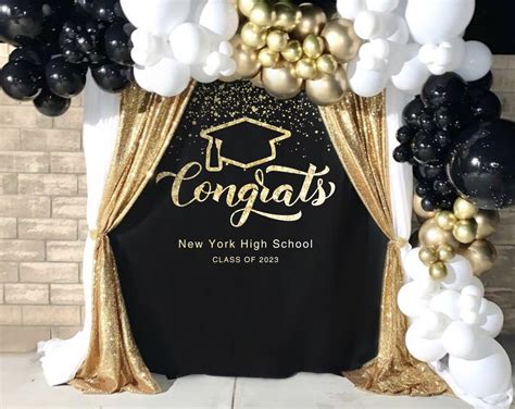 Graduation Backdrop 2023, Graduation Photo Backdrop, Class of 2023 ...