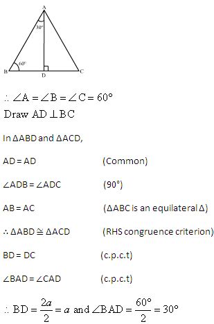 find the value of sin 30 and sin 60 , geometrically - Maths ...