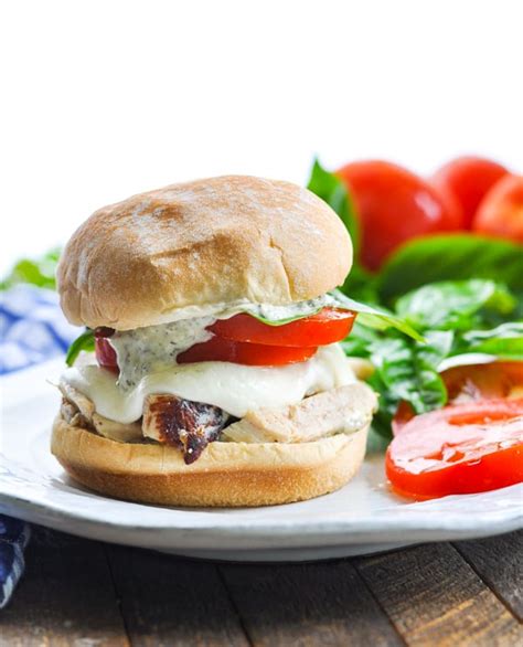 Grilled Chicken Caprese Sandwiches - The Seasoned Mom