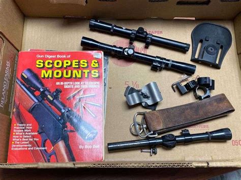 3 Scopes, Leather Strap, Scope Rings - Yorkton Auction Centre