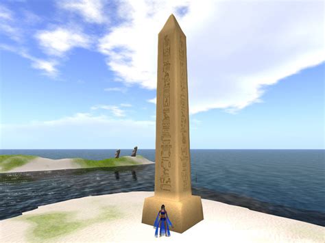 Second Life Marketplace - 1-prim Sculpted Egyptian Obelisk 20 meters tall with Base