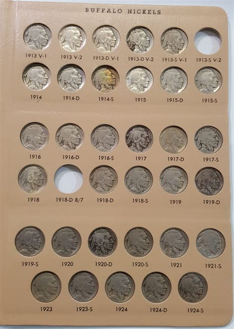 Complete Buffalo Nickel Collection with Key Dates