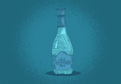 Champagne Bottle Line Drawing - Download Free Vector Art, Stock Graphics & Images