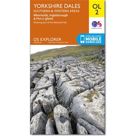 OS Explorer OL2 Yorkshire Three Peaks Challenge Map, Yorkshire Dales S – Three Peaks Challenge Shop