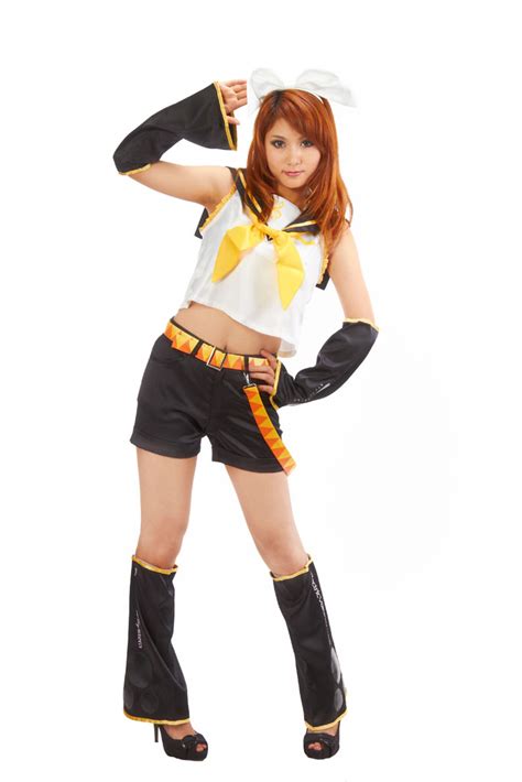 Vocaloid Kagamine Rin Cosplay Costume [CV-027-C02] - $45.99 : Halloween Superhero Costumes ...