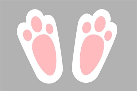 Bunny Footprint Graphic by artssvg · Creative Fabrica