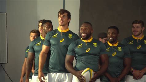 Springbok jersey launch behind the scenes - YouTube