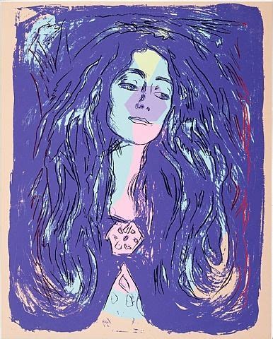 Eva Mudocci After Munch by Andy Warhol | Collage illustration, Warhol art, Andy warhol