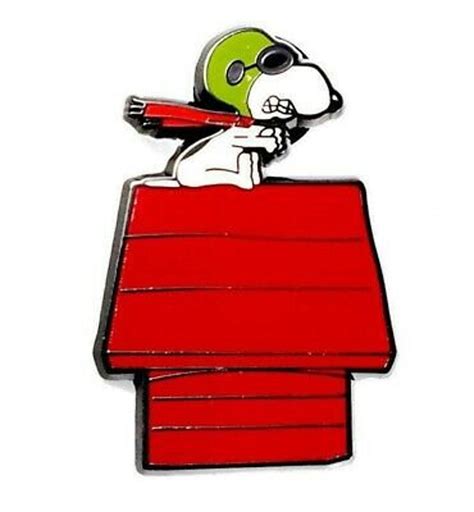 Snoopy Red Baron on Dog House 1 Inch Tall Enamel Metal Pin | Etsy