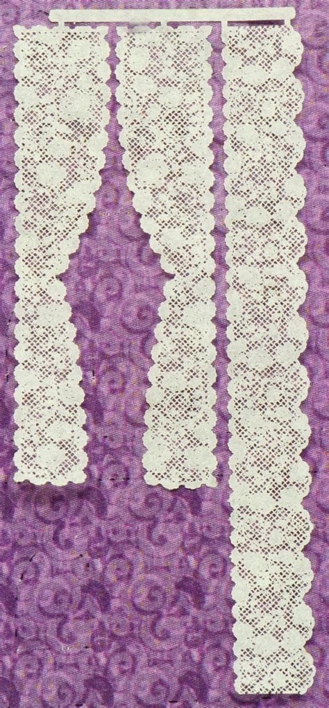 1:48 Rose #4 Single Panel Lace Curtains | Stewart Dollhouse Creations