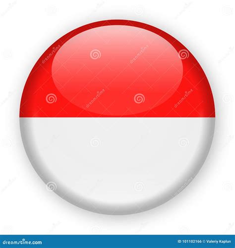 Flag Of Indonesia. Colorful Indonesian Flag Logo. Red And White Brush ...