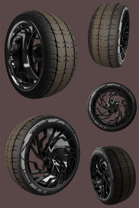 Blender Models, Car Wheel, Tire, Texture, Vehicles, Modeling, Surface ...