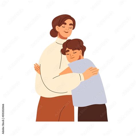 Grandmother and boy child hugging together. Love of grandma and ...