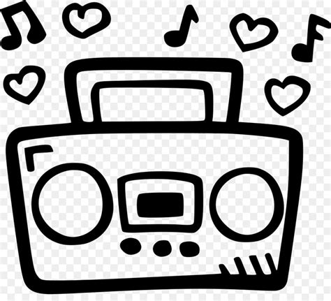 boombox clipart black and white 10 free Cliparts | Download images on Clipground 2023