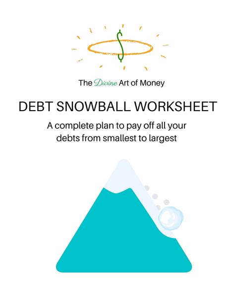 Printable Debt Snowball Planner, Debt Snowball Printables, PDF Printable Debt Snowball Planner ...