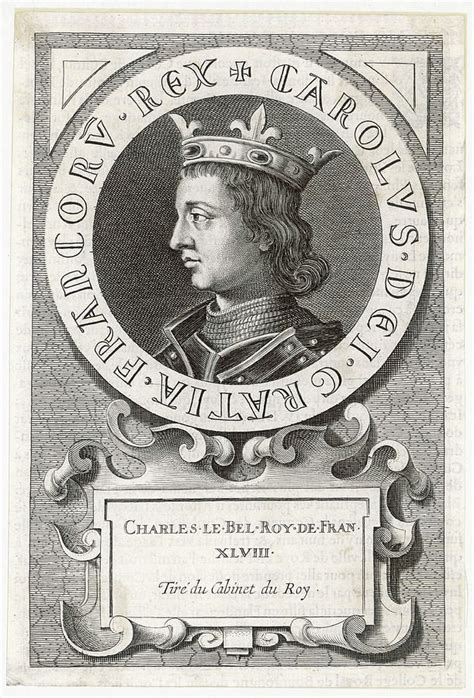 Charles Iv King Of France Known As 'le Drawing by Mary Evans Picture ...