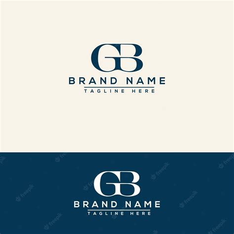 Premium Vector | Gb logo design template vector graphic branding element.