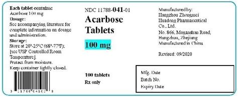 Acarbose - FDA prescribing information, side effects and uses