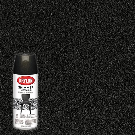 Krylon Craft Series Shimmer Metallic Spray Paint, Black, 11.5 Oz. - Walmart.com - Walmart.com